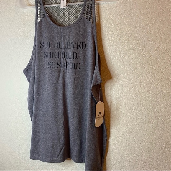 26 International Athletic Collection Mesh Tan Top - Picture 3 of 5